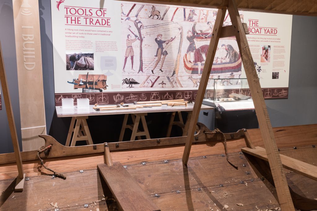 Treasured artefacts from the Viking world featured in the Viking Voyagers exhibition at The National Maritime Museum Cornwall in Falmouth. Photo by Paul Abbitt