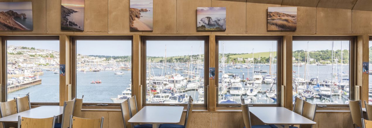 The Waterside Cafe at The National Maritime Museum Cornwall in Falmouth