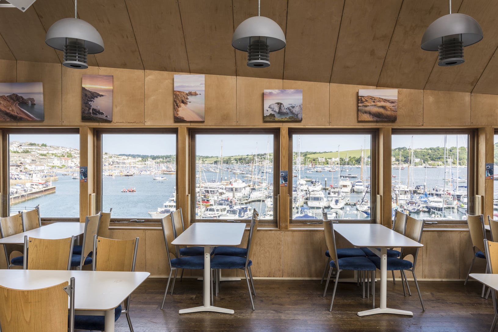 The Waterside Cafe at The National Maritime Museum Cornwall in Falmouth