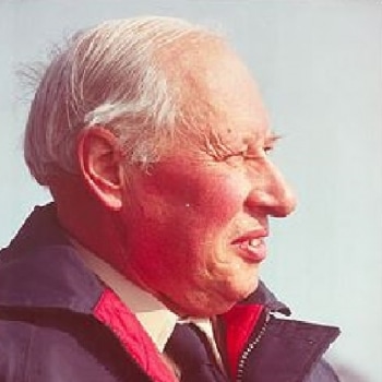 A photo of Ian Proctor, taken from the side.