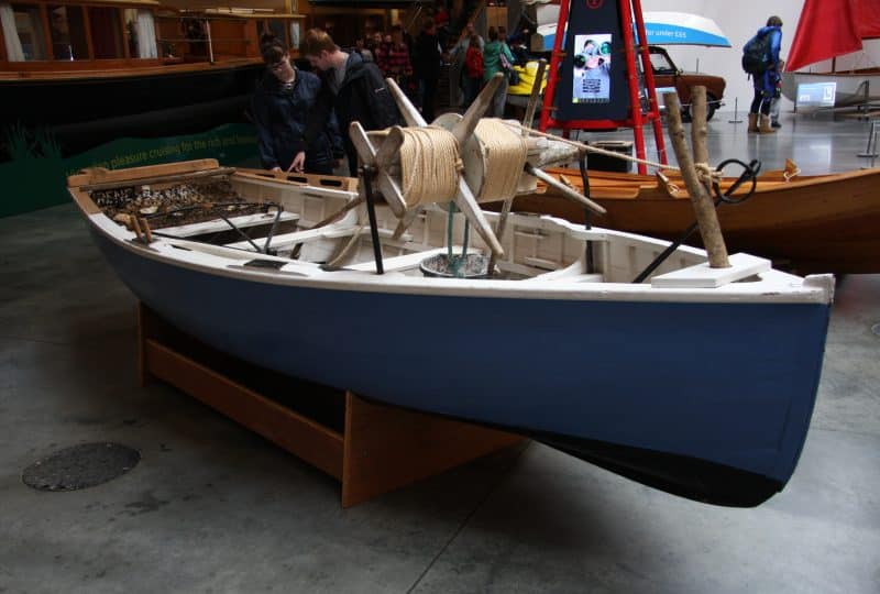 Photo of the 'Irene', on display in the Museum's Boat Hall.