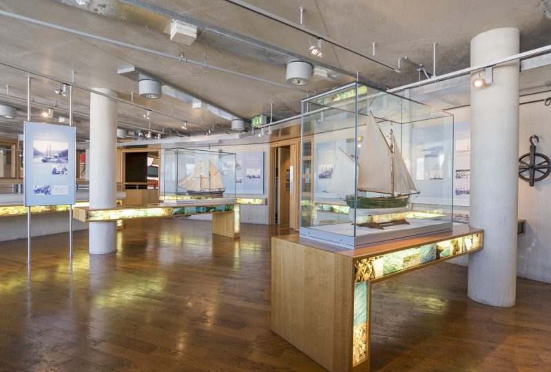 Model boats at The National Maritime Museum Cornwall in Falmouth by Paul Abbitt