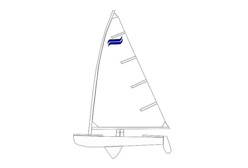 A simple drawing of the 'Seawolf' as viewed from the side.