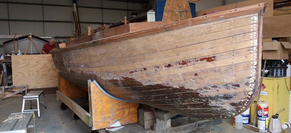 Steam launch Emma, a new project for the National Maritime Museum Cornwall boat building team in Falmouth
