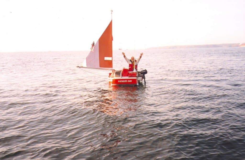 Father's Day smallest boat to cross the Atlantic