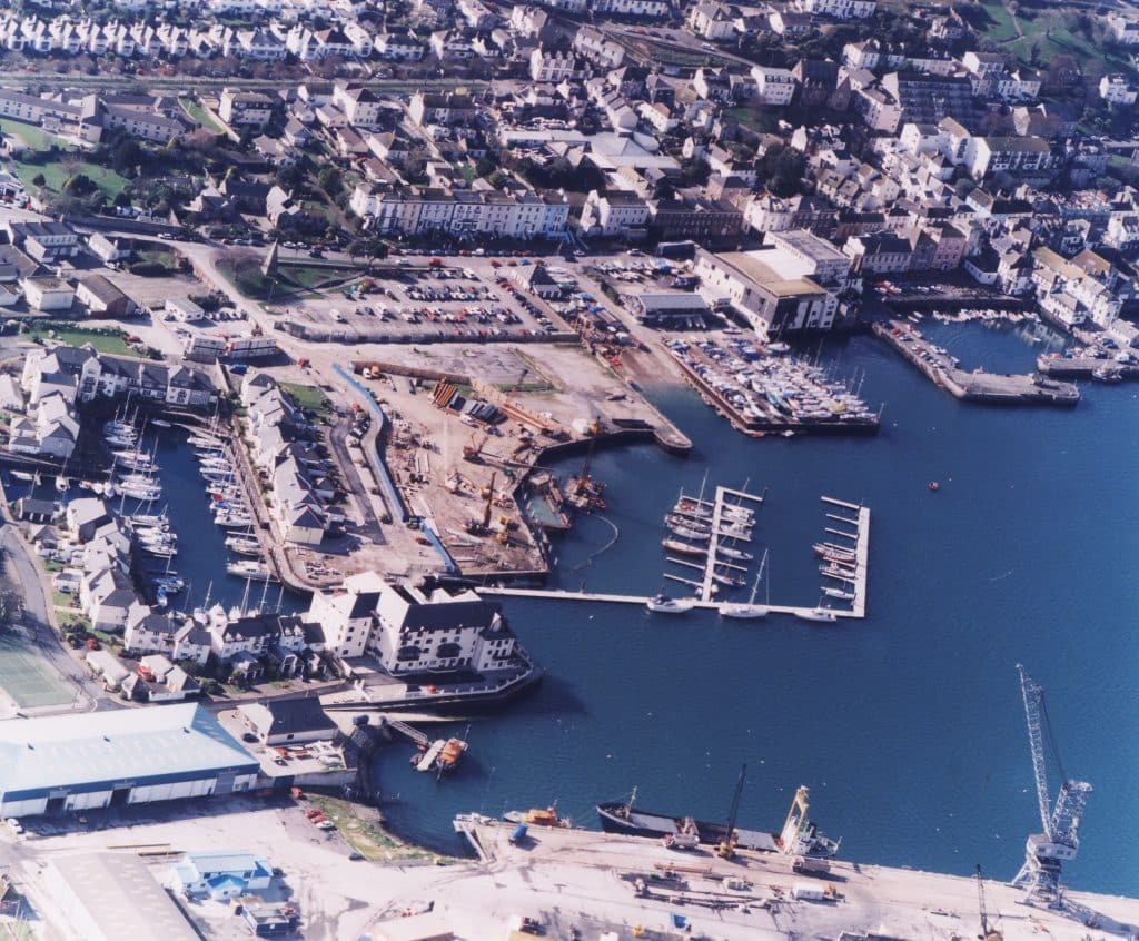 Ariel view of national maritime museum construction site