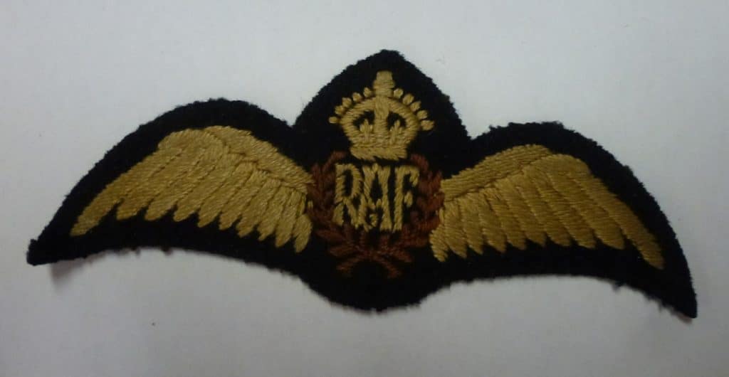 A photo of Benjamin Uren's Flying Badge – known as a pilot’s ‘Wings.’