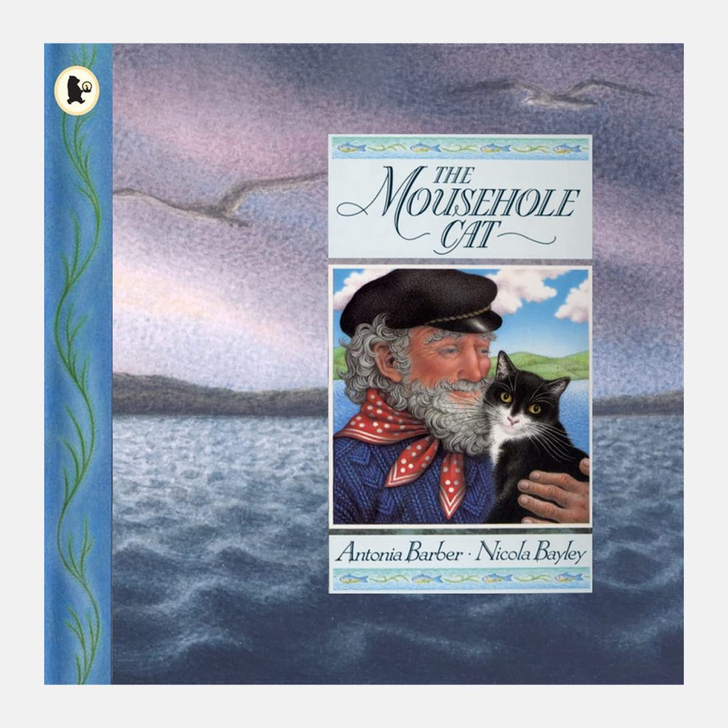 A scan of the front cover of The Mousehole Cat.