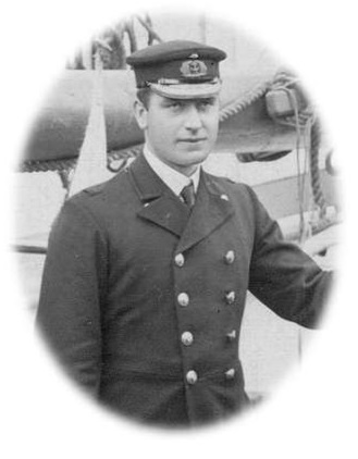 A black and white photo of Captain Colbeck.