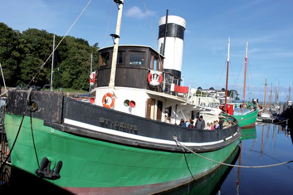 Image from website of Douarnenez Port Musee showing the ‘Saint Denys, steam tugboat’.