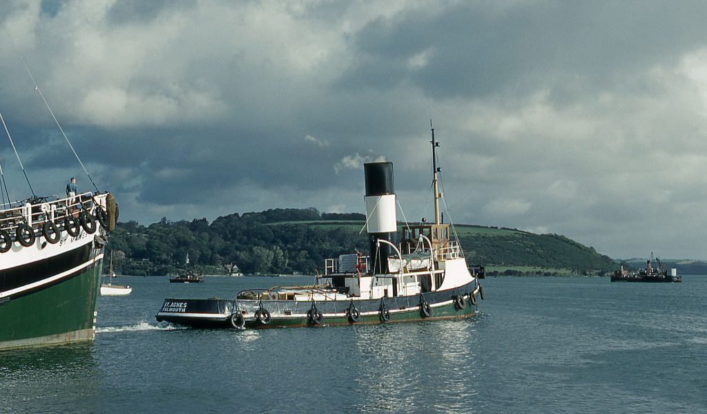 St Agnes in Falmouth Harbour during October 1961.