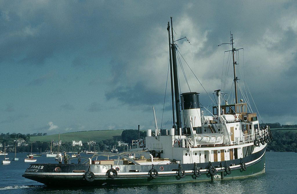 Falmouth Tug St Mawes in Falmouth Harbour. Taken during October 1961.