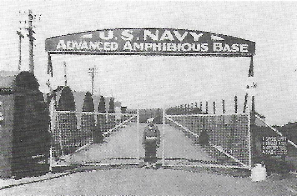 The entrance to the US Navy Advanced Amphibious Base on the Beacon, Falmouth