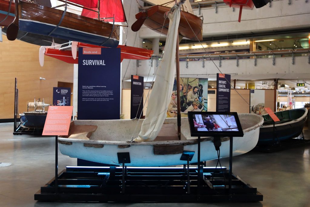 Ednamair on display at National Maritime Museum Cornwall.