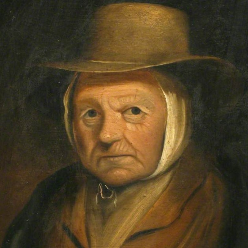 An oil painting of Jenny Mopus (Jenny of Malpas).