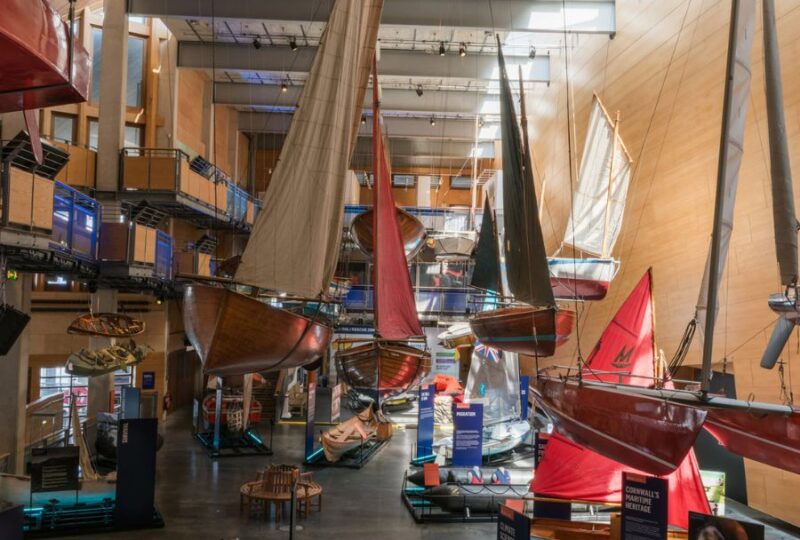 A photo of the Boat Hall at National Maritime Museum Cornwall.