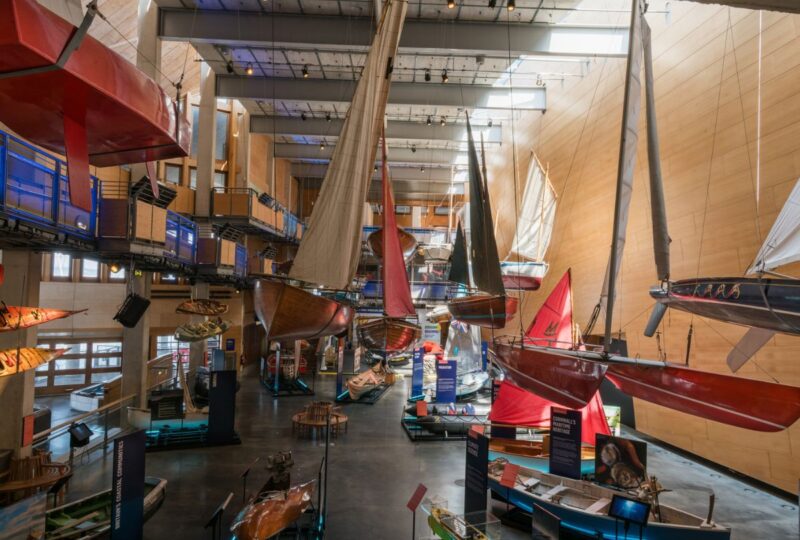 A photo of the Boat Hall at National Maritime Museum Cornwall.