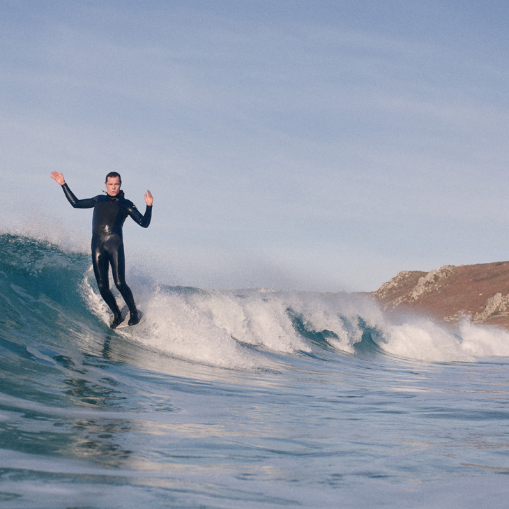 Surf Sam Bleakley Catching a Wave