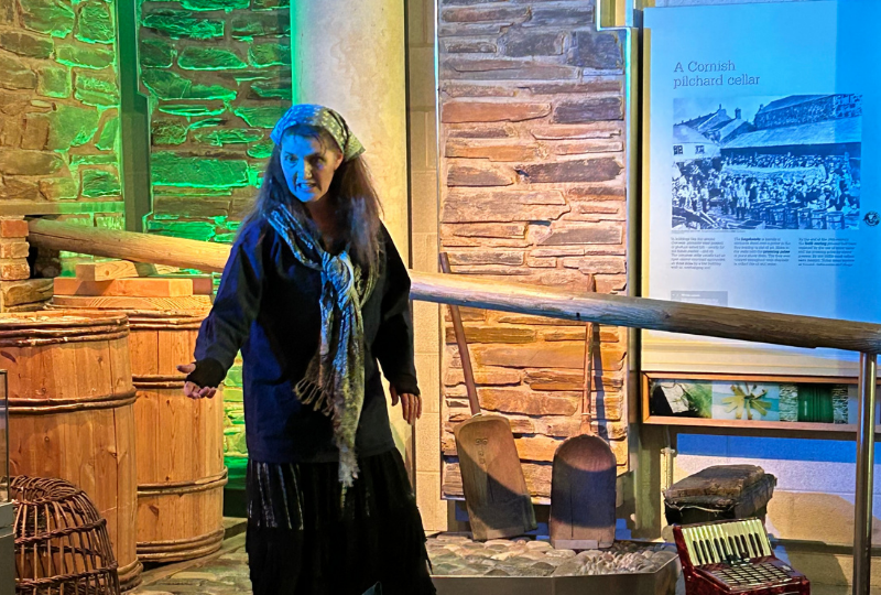 Storyteller in the Cornish Quayside Gallery at National Maritime Museum Cornwall