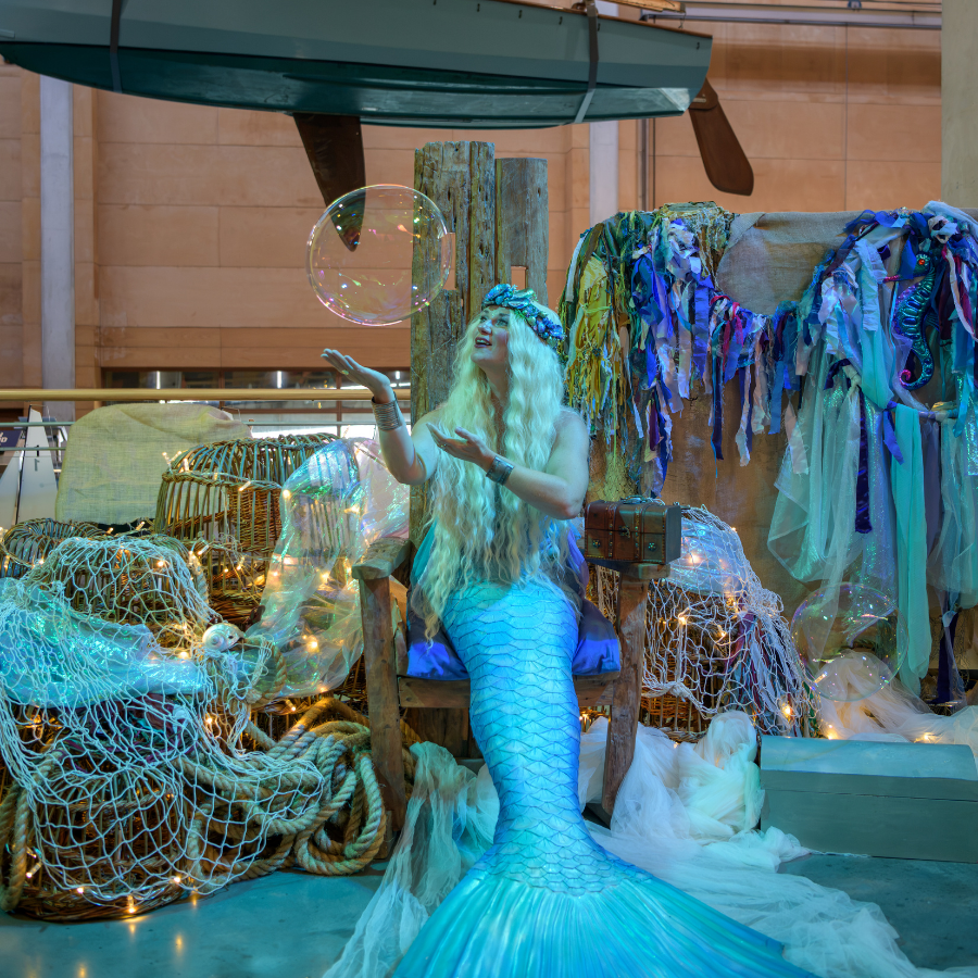 Mischief Mermaid Ocean Tales at National Maritime Museum Cornwall for the Summer Holidays.
