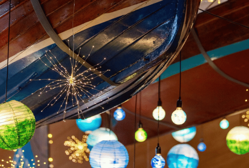 Christmas Lights at National Maritime Museum Cornwall