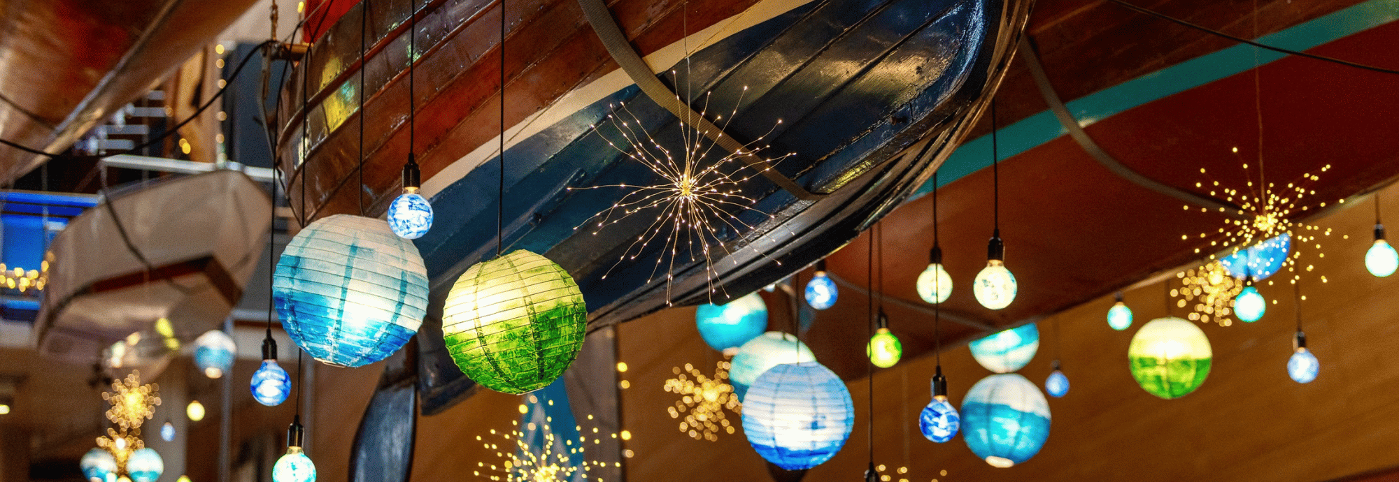 Christmas Lights at National Maritime Museum Cornwall